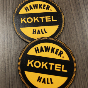 Hawker Hall Round Timber Tap Decal