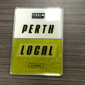 Perth Local Flexidome Resin Beer Tap Decal