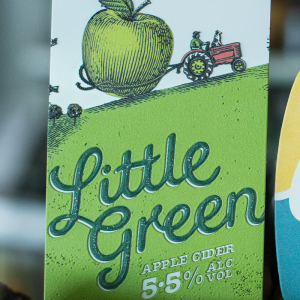Little Green Raised Print Tap Decal