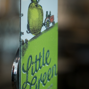 Little Green Raised Print Tap Decal Side View